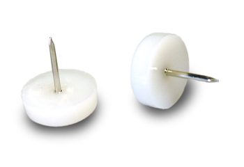 119 Plastic Nailon Glides flat bottom-New