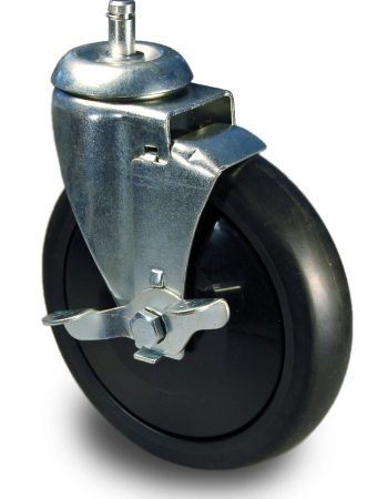 76 Heavy Duty Single Wheel Industrial Caster with Brake-New