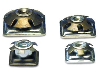 92 Square Metal Threaded Insertsw Round clip Series 104-New